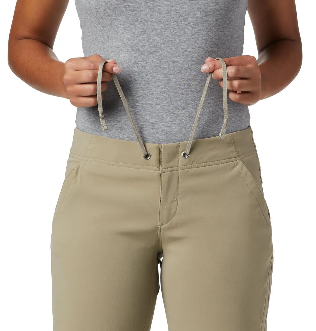 Columbia Women Beige Anytime Outdoor Capri (Sun Protection) Outdoor Relax Versatile Wear