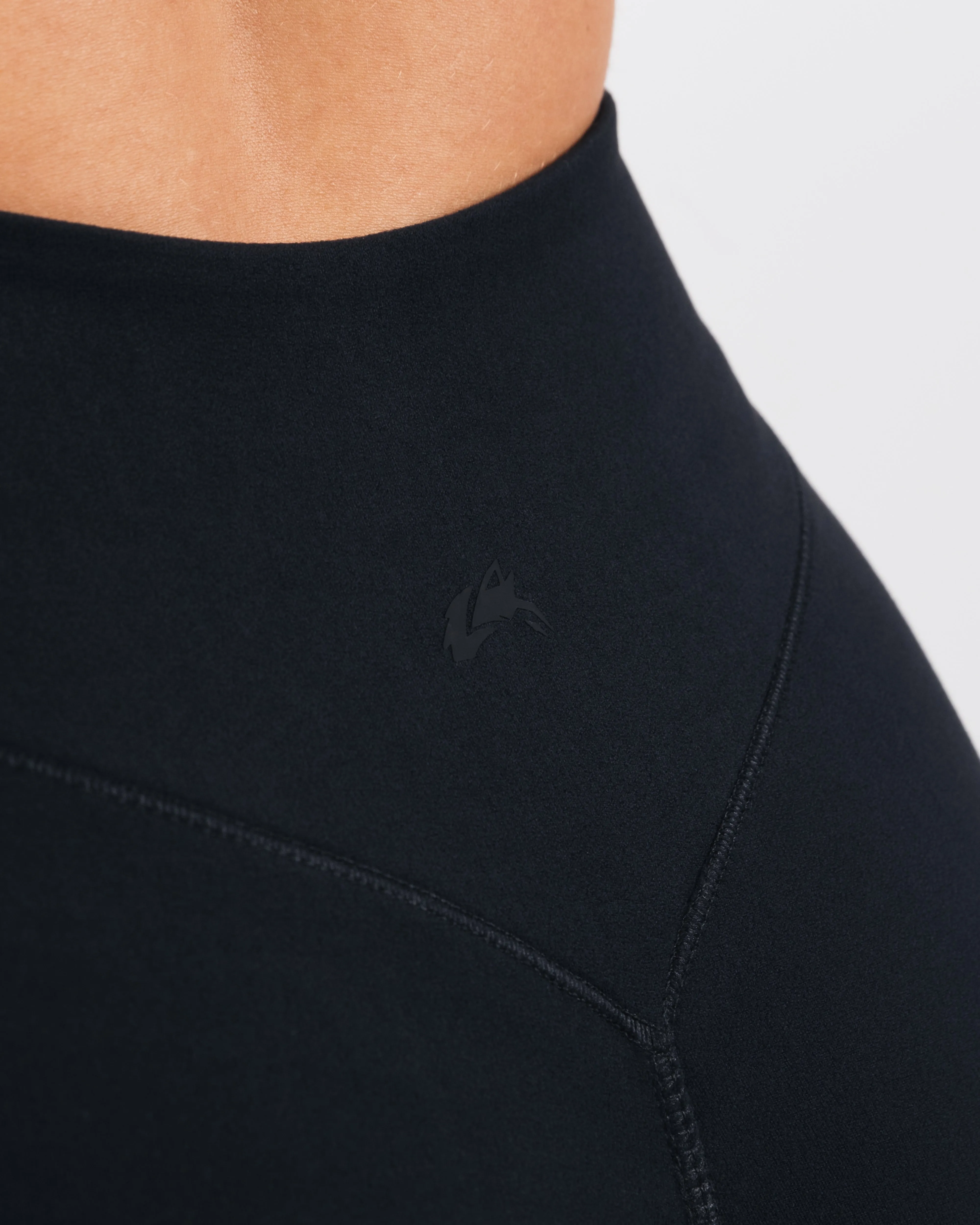 Everyday Core Biker Short - Black Midweight Texture