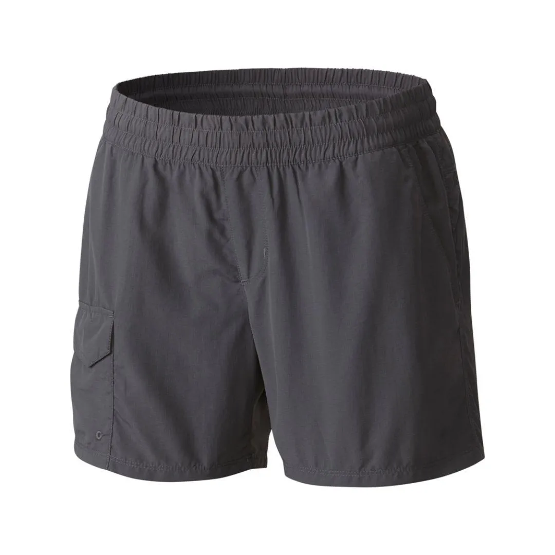 Airy Design Columbia Women Black Silver Ridge Pull On Short (Sun Protection)