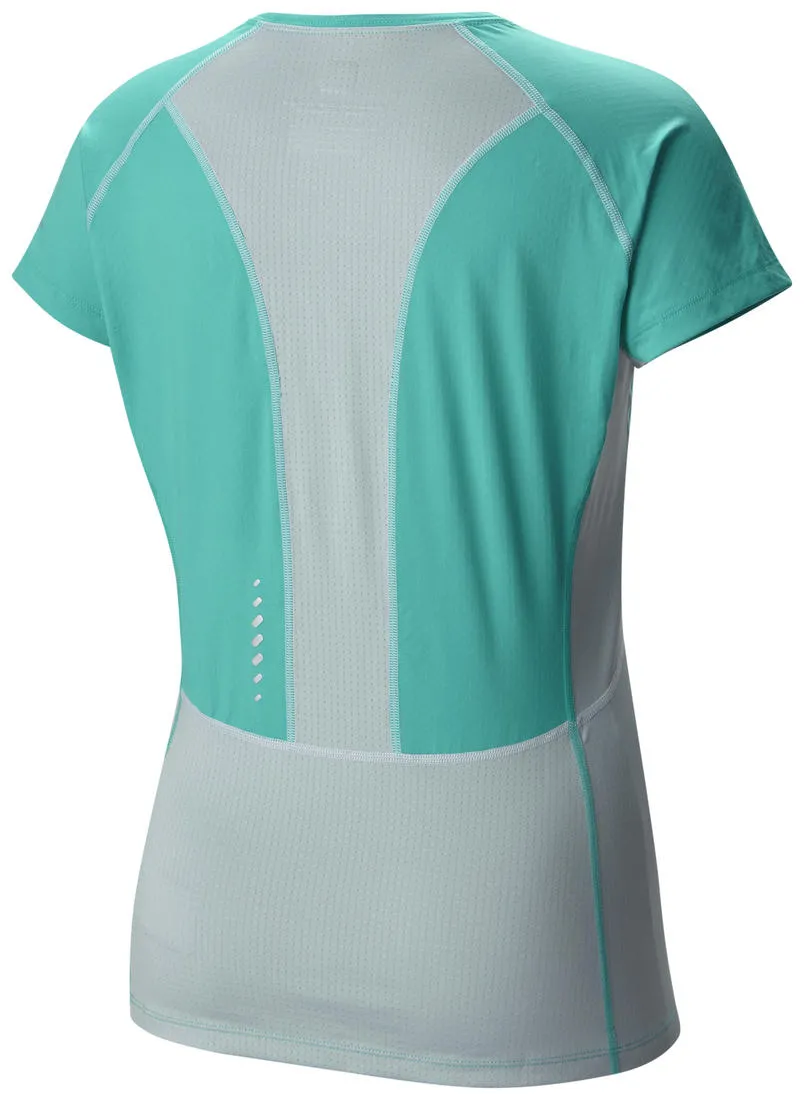 Thermal Regulation Fabric Minimalist Wear Columbia Women Green Freeze Degree III Short Sleeve Shirt (Sun Protection)