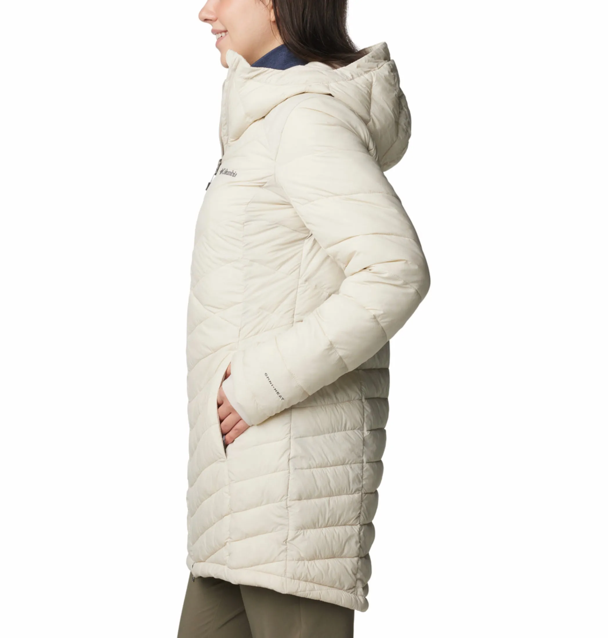 Columbia Women Beige OmniHeat Infinity Joy Peak II Jacket Position