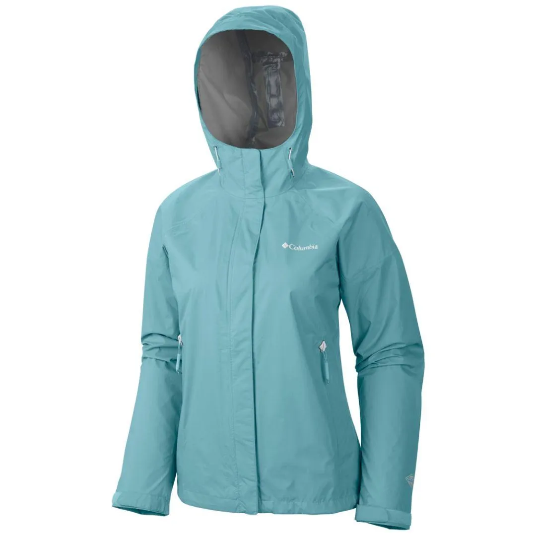 Columbia Women Green Sleeker Jacket Waterproof Static Resistant Altruism
