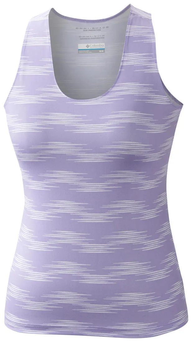 Geometric precision Columbia Women Purple Siren Splash Print Tank Top