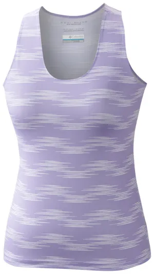 Geometric precision Columbia Women Purple Siren Splash Print Tank Top