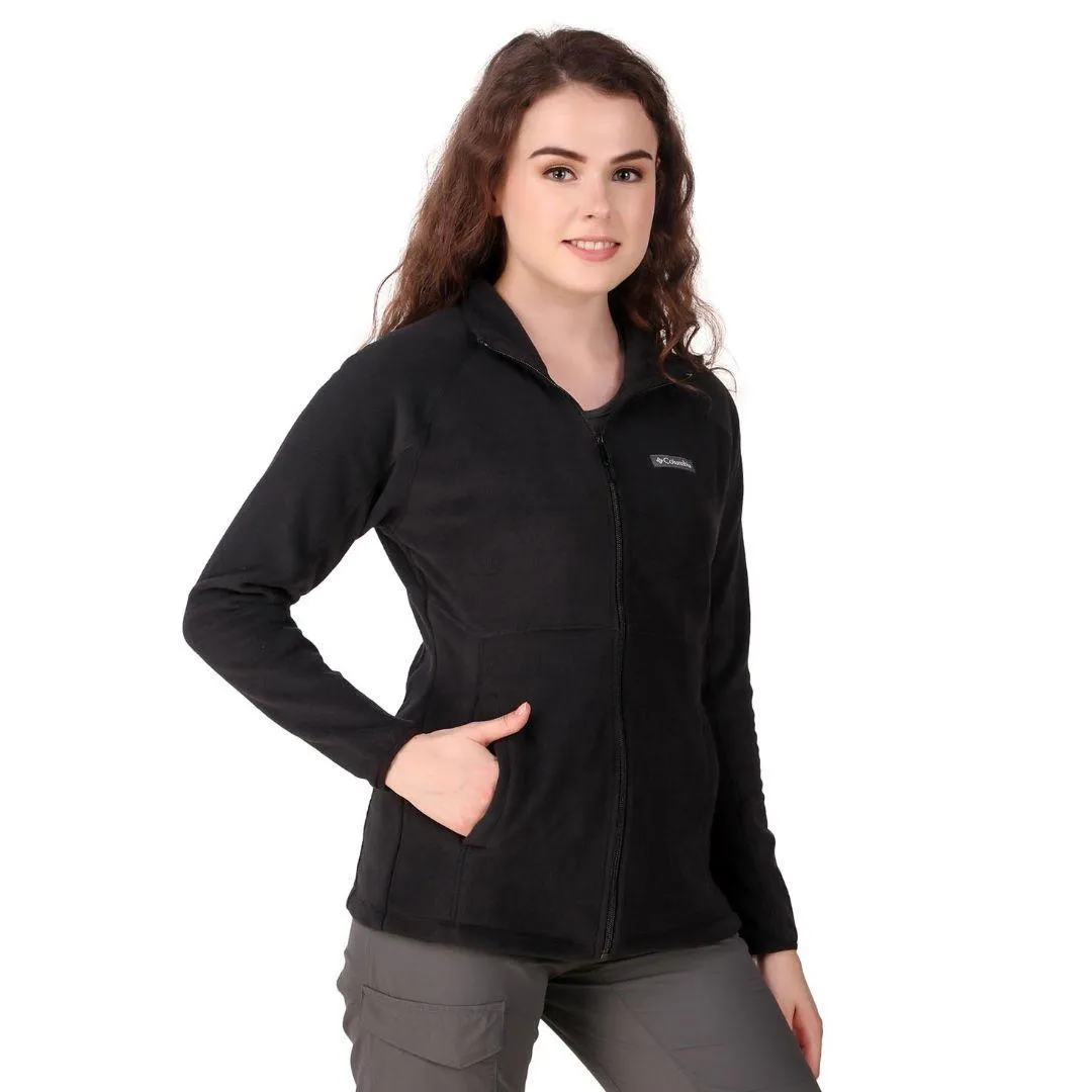 Sporty snowboarding Columbia Women Black Basin Trail Fleece Full Zip