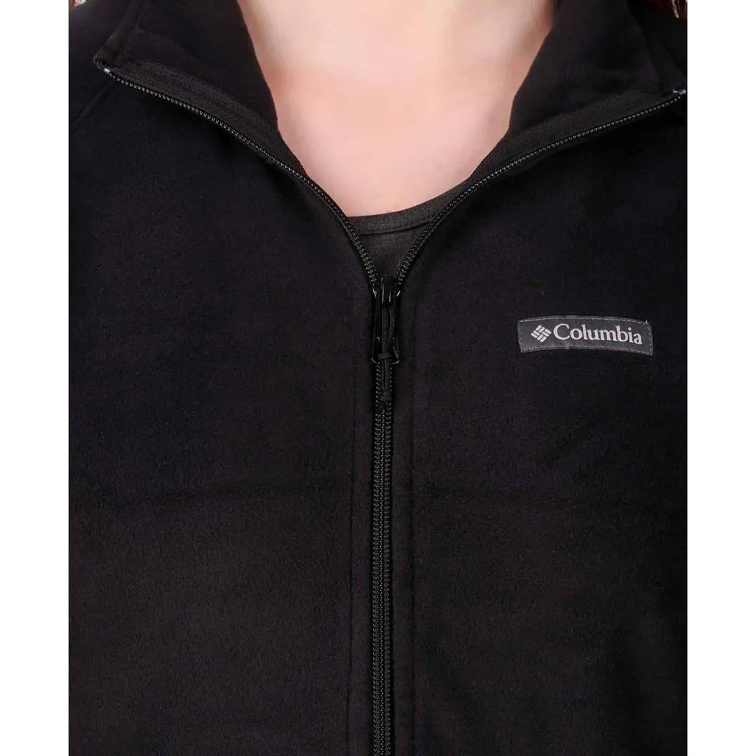 Belted Columbia Women Black Basin Trail Fleece Full Zip
