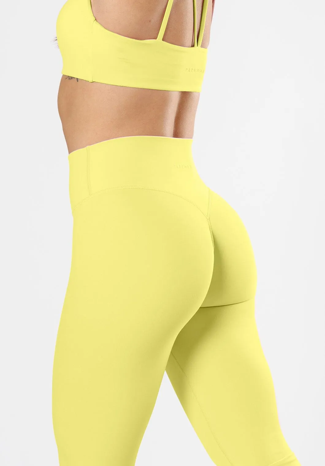 RecStretch Original Sculptseam? Plus Essential Flare Legging 34" Lemonade Luxury Choice Durable Stitch Athletic Performance