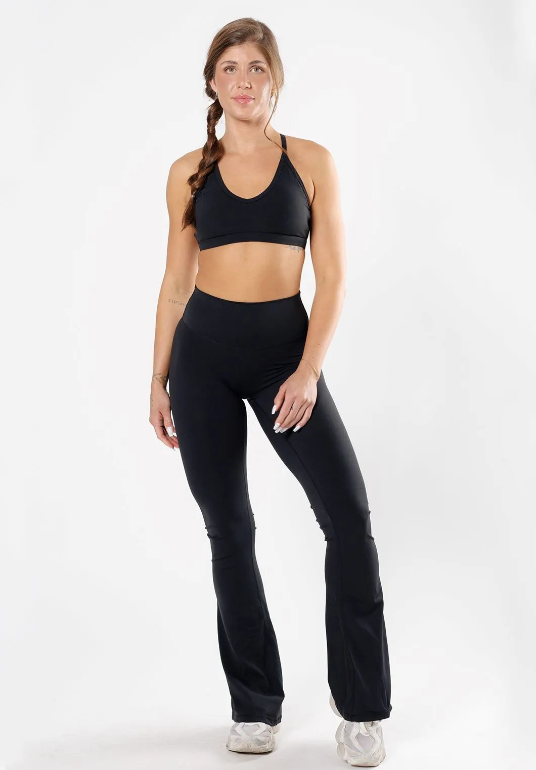 Perfect Design Lightweight Material Unisex Style RecStretch Original Sculptseam? Plus Essential Flare Legging 34" Black