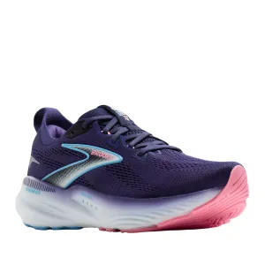 leather upper durability Friction Reduced Interior Brooks Women's Glycerin GTS 22 Wide Blue/White