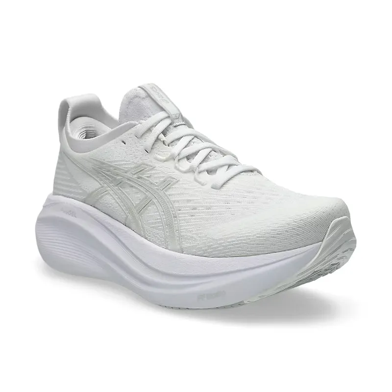Women's Gel-Nimbus 27 White/Glacier Grey Cactus Cool