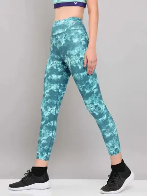 Women Printed Slim Fit Tights with ELASTO PLUS Evening Walk Anti Odor