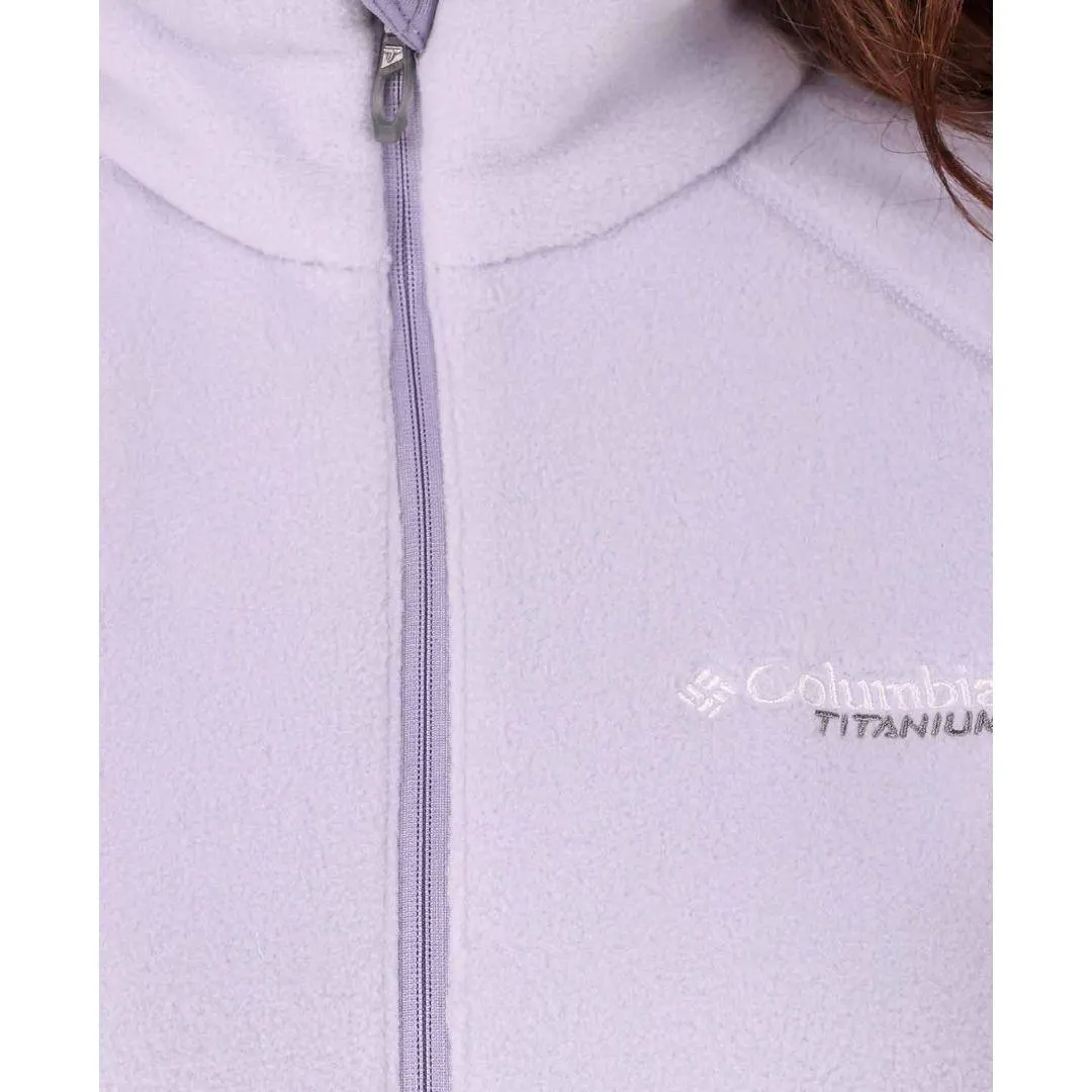 Columbia Women Purple Titan Pass 2.0 II Fleece Denim Stretchable