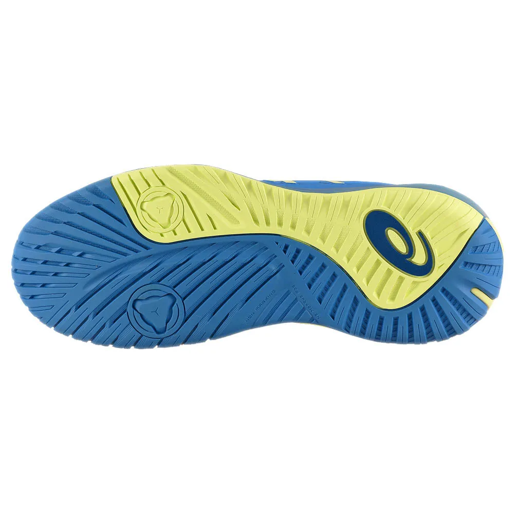 Asics Women's Gel-Resolution X - Blue Coast/Huddle Yellow Breathable Elastic Tongue