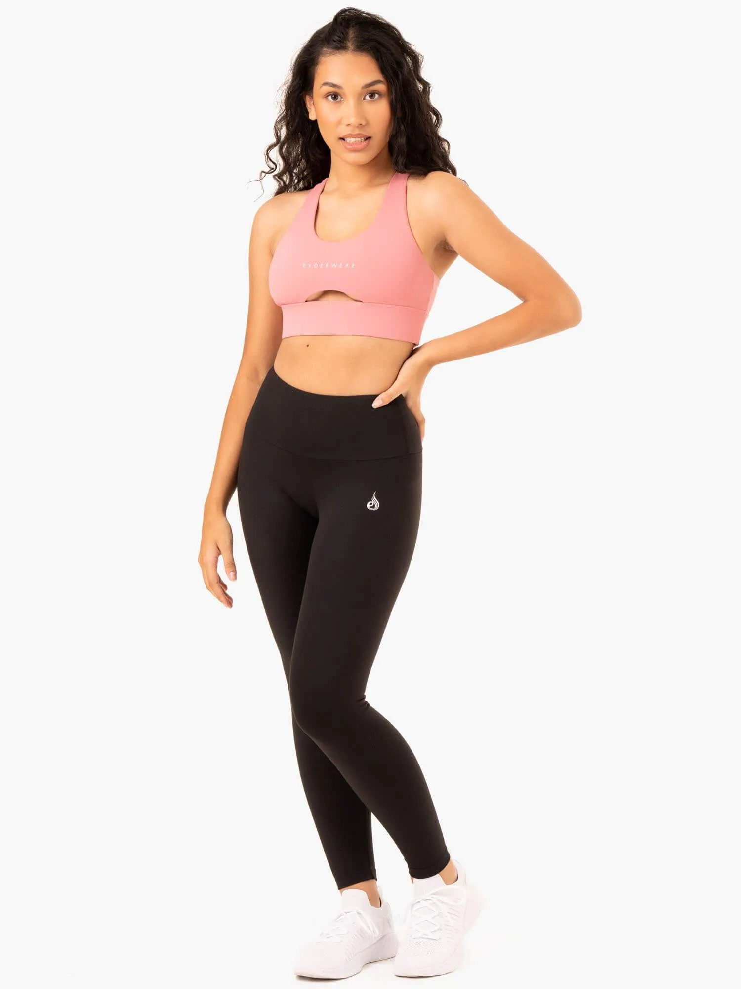 Focus Contour Sports Bra - Blush Pink Activewear