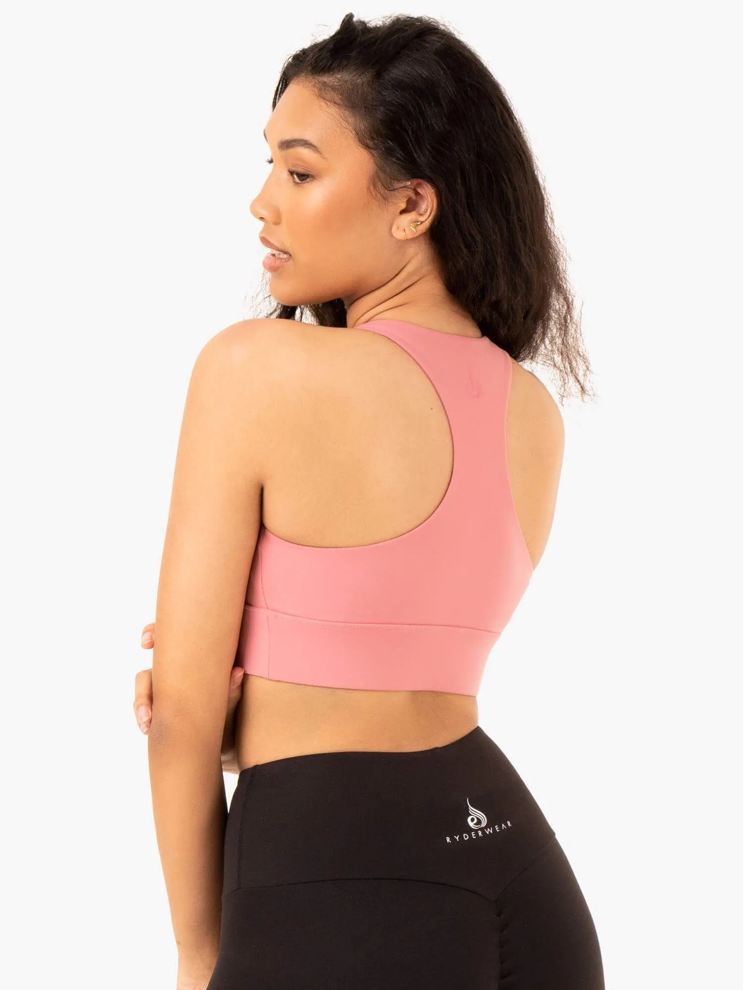 Focus Contour Sports Bra - Blush Pink Anti Chafe Lining