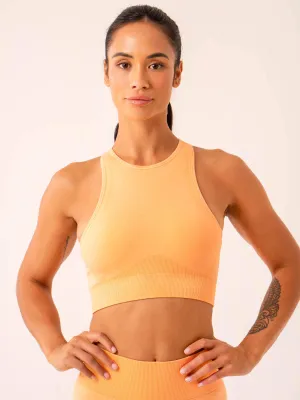 Lift Seamless High Neck Sports Bra - Mango Simple