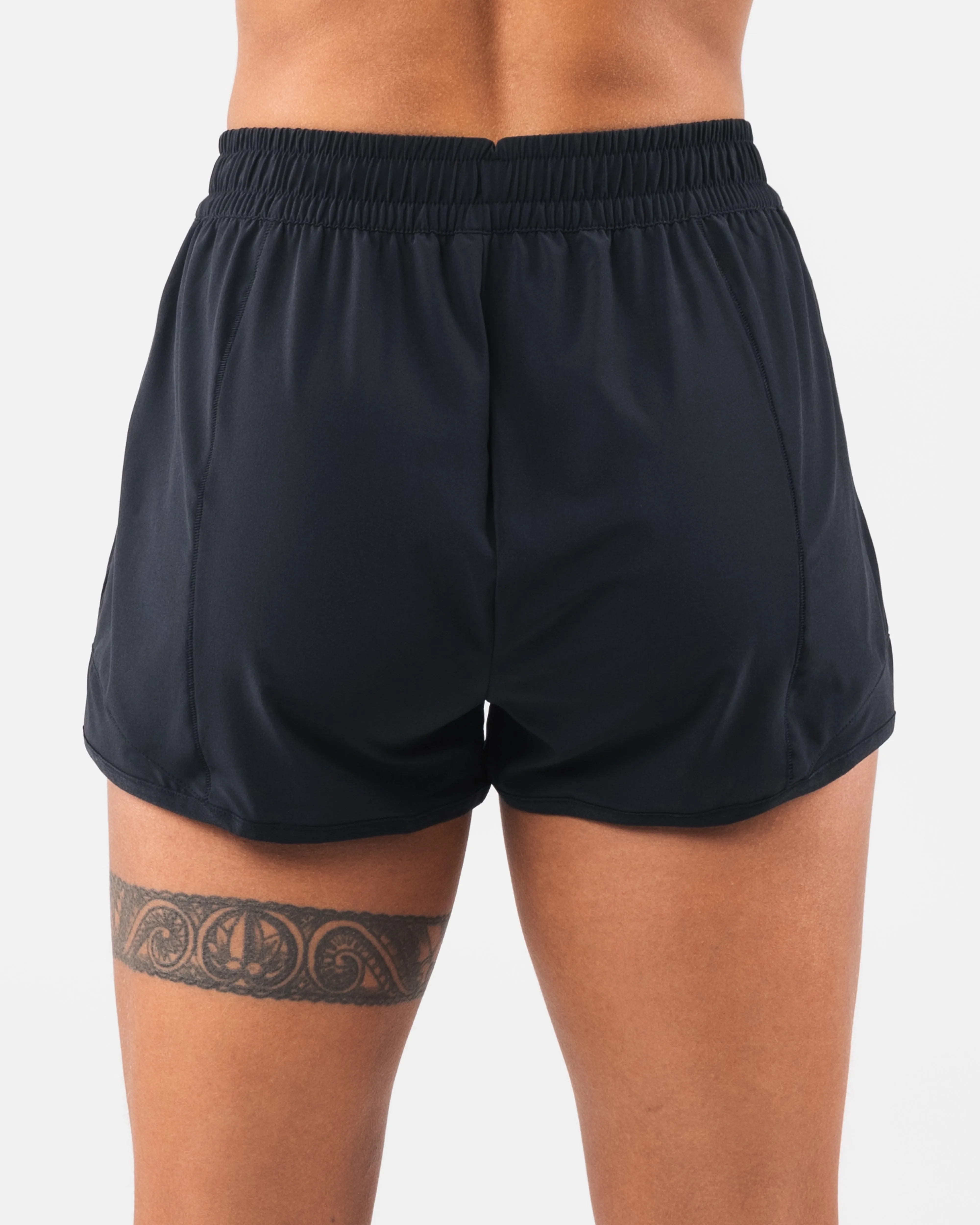 elastic waistband Classic Fit Speed Short - Black