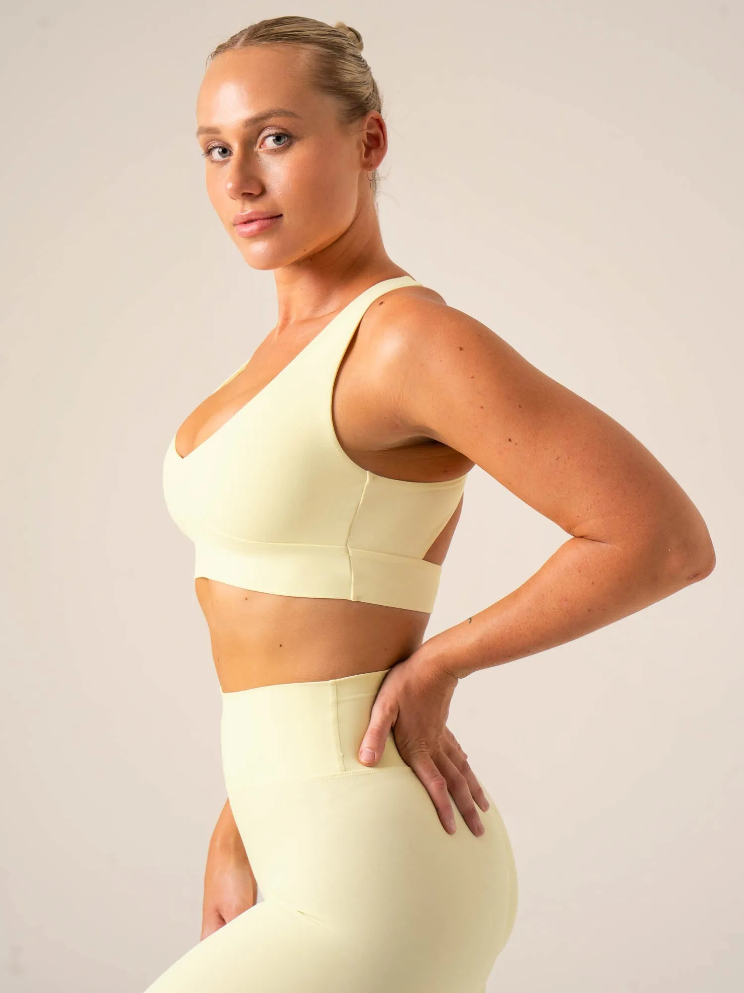 Comfortable Fabric NKD Embody Sports Bra - Lemon