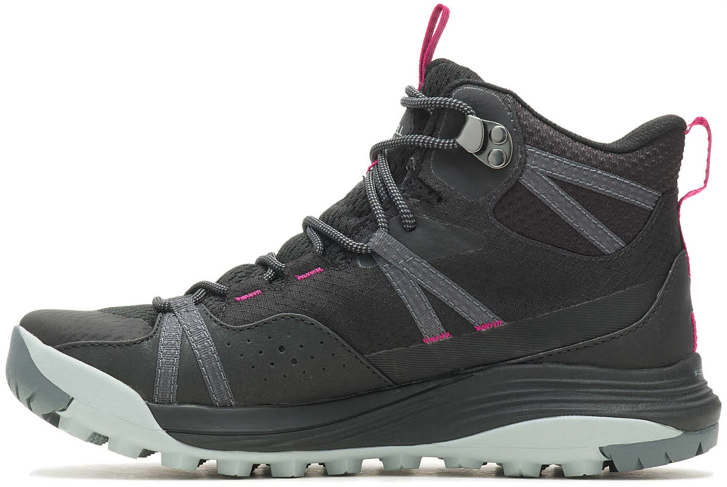 Fiber Mix Merrell Siren 4 Mid GORE-TEX Womens Walking Boots - Black