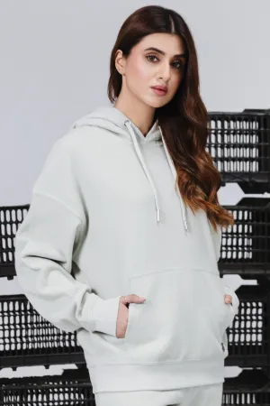 Mint Green Sweater Knit Hoodie product hook practicality