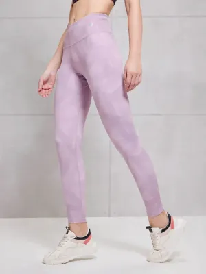 Women Printed Slim Fit Tights with ELASTO PLUS Ultra Light Outdoor Running