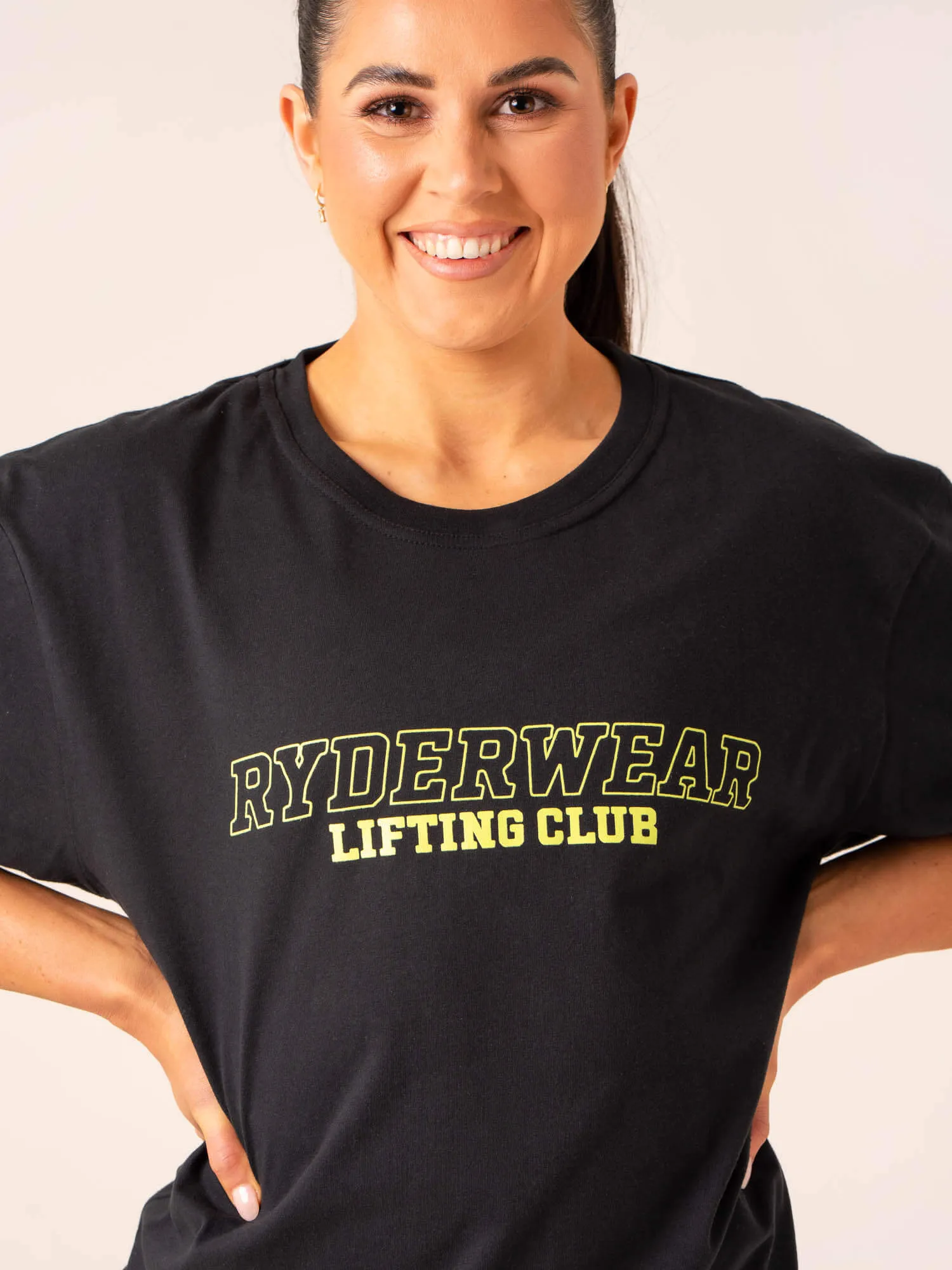 Lifting Club T-Shirt - Black All Day Flex Oeko Tex Certified