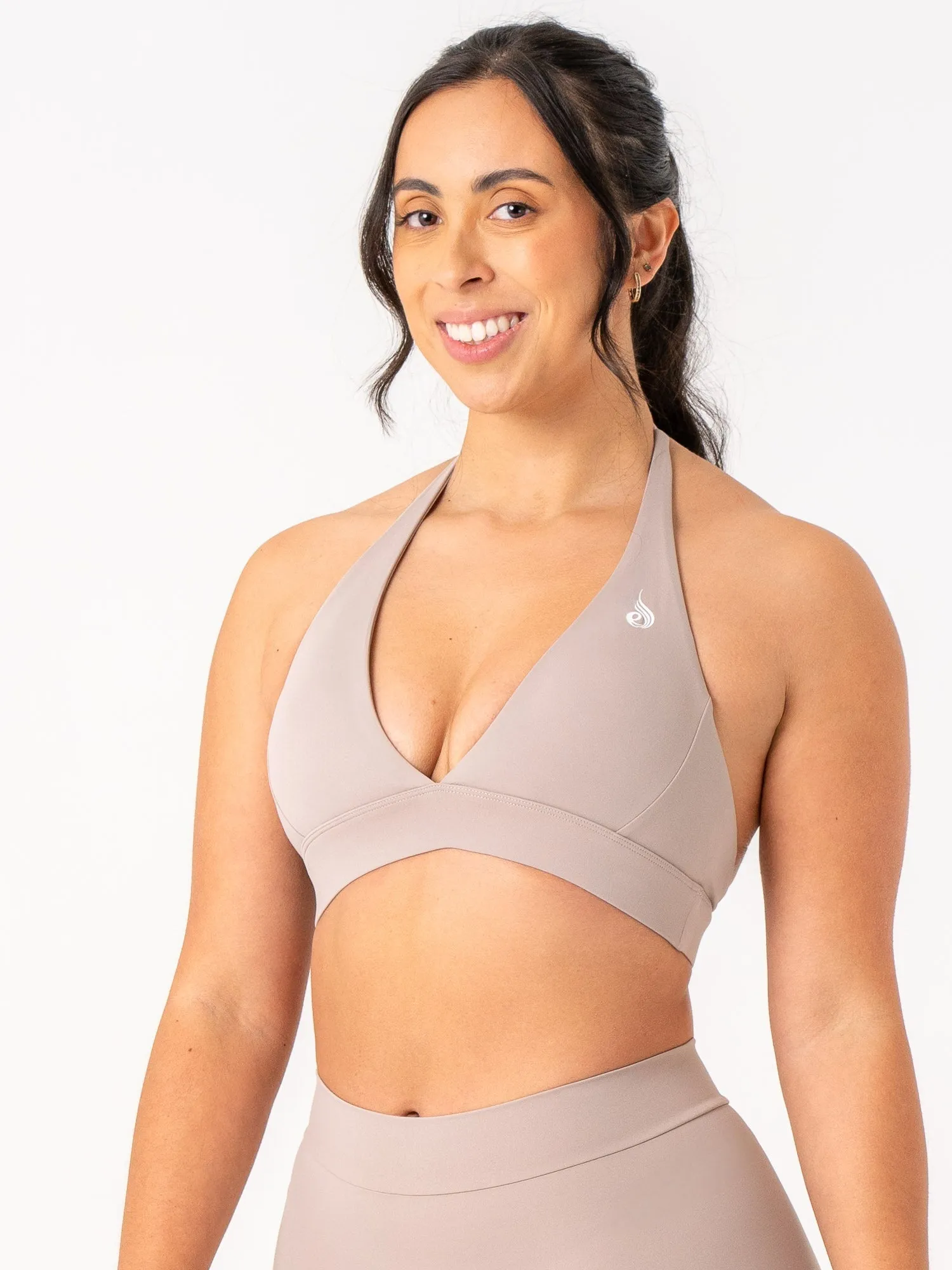 NKD Halter Bra - Taupe Smooth Finish
