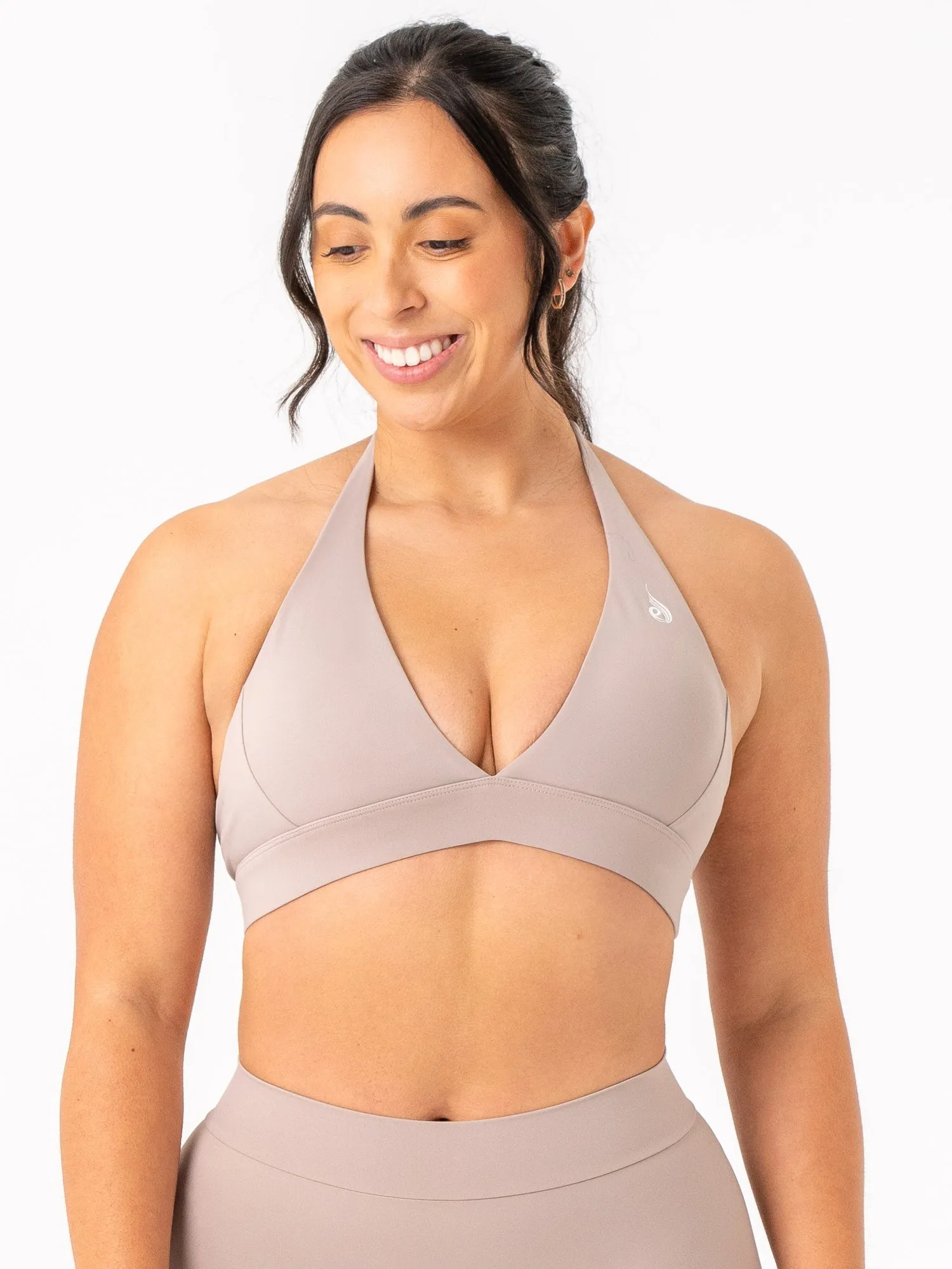 Comfortable Wear NKD Halter Bra - Taupe