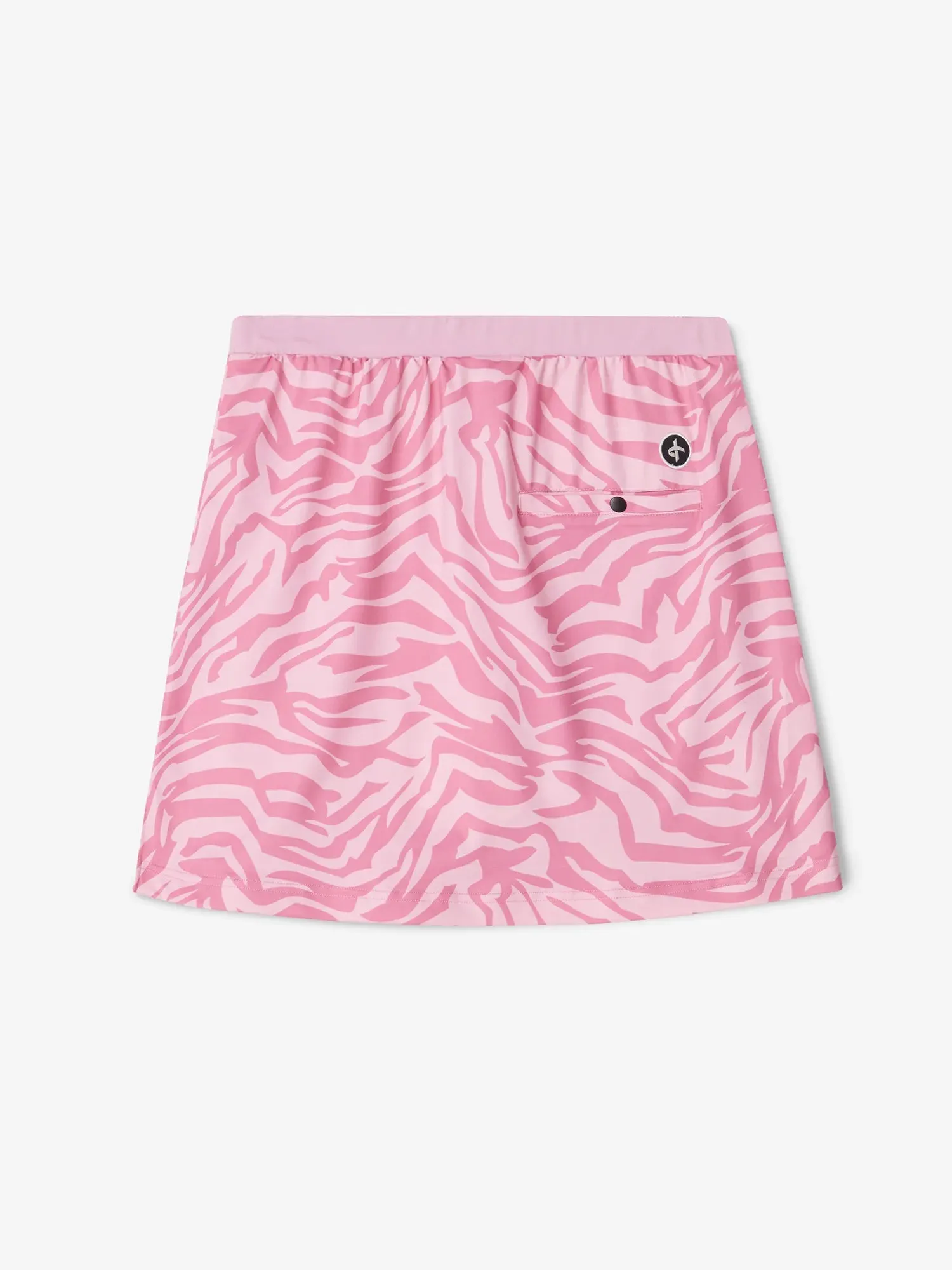 W STELLA SKORT Pink Zebra Sleek Detail
