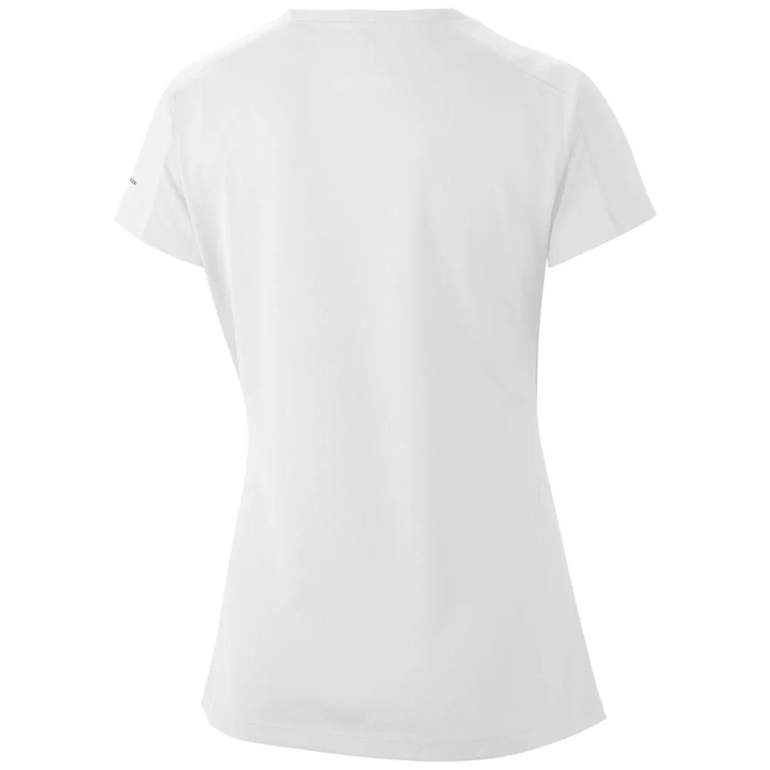 slim fit Columbia Women White Zero Rules Short Sleeve Shirt (Sun Protection)