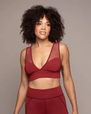 Solstice Longline Bra Abrasion Resistant Fabric Adaptive Stretch Fabric