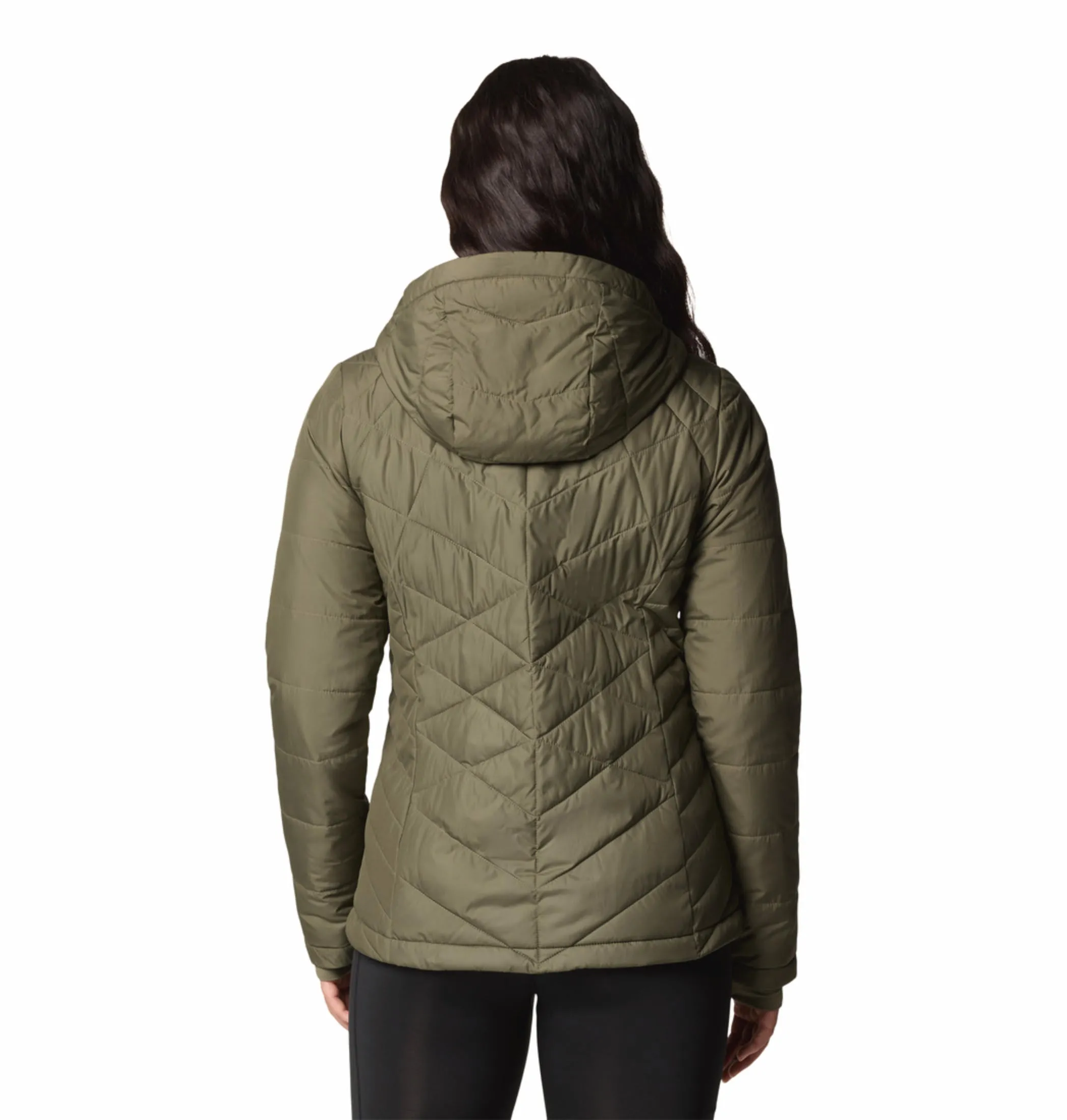 Columbia Women Green Heavenly Hooded Jacket Develop