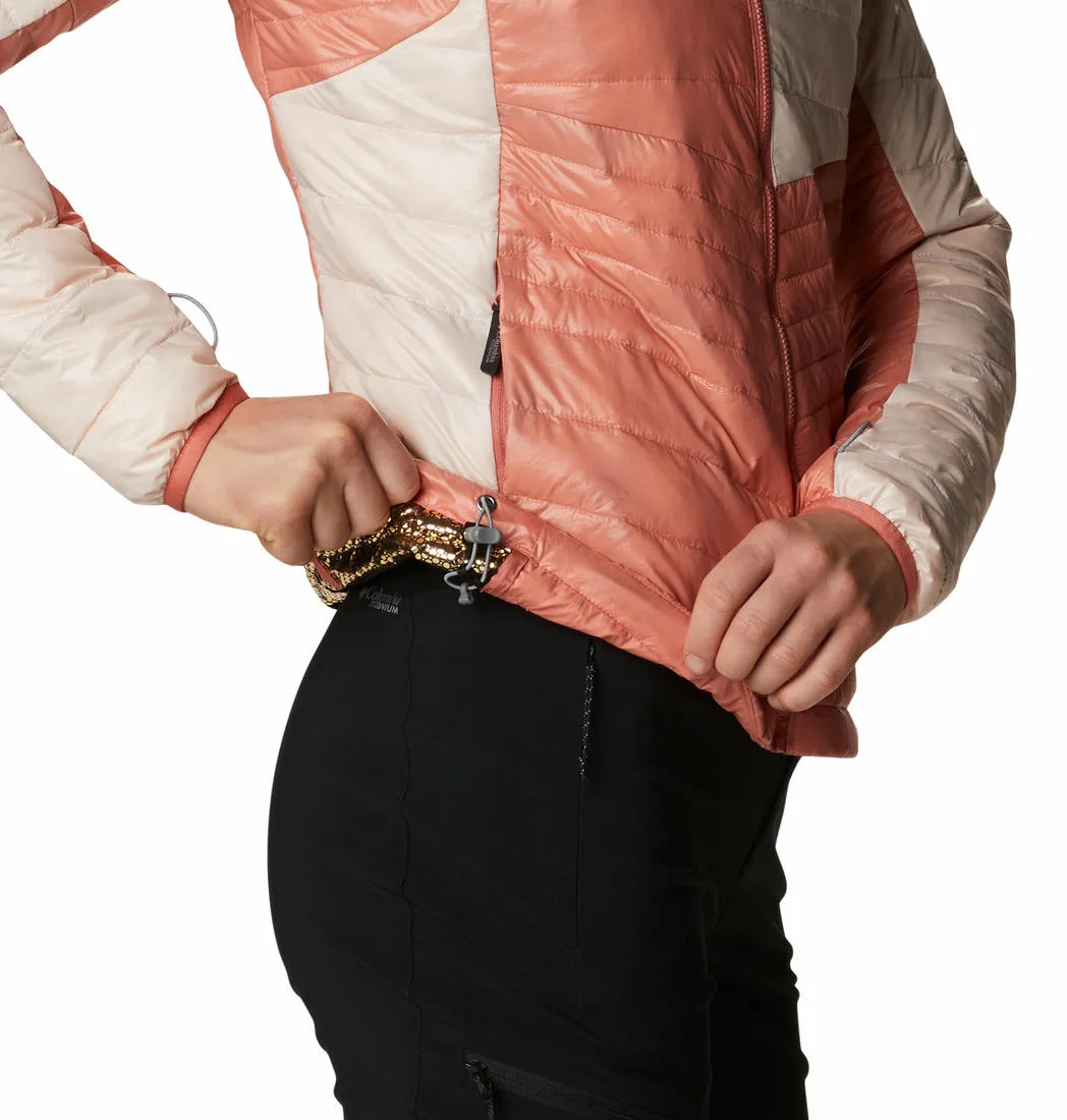 Hiking Style Mid-layer Columbia Women Red Platinum Peak Hooded Jacket
