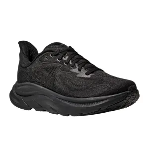 Curved Toe Box Design Hoka Women's Clifton 10 Wide Black/Black