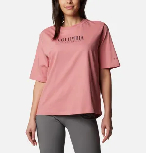 Columbia Women Pink North Cascades Relaxed Tee ReinforcedHems