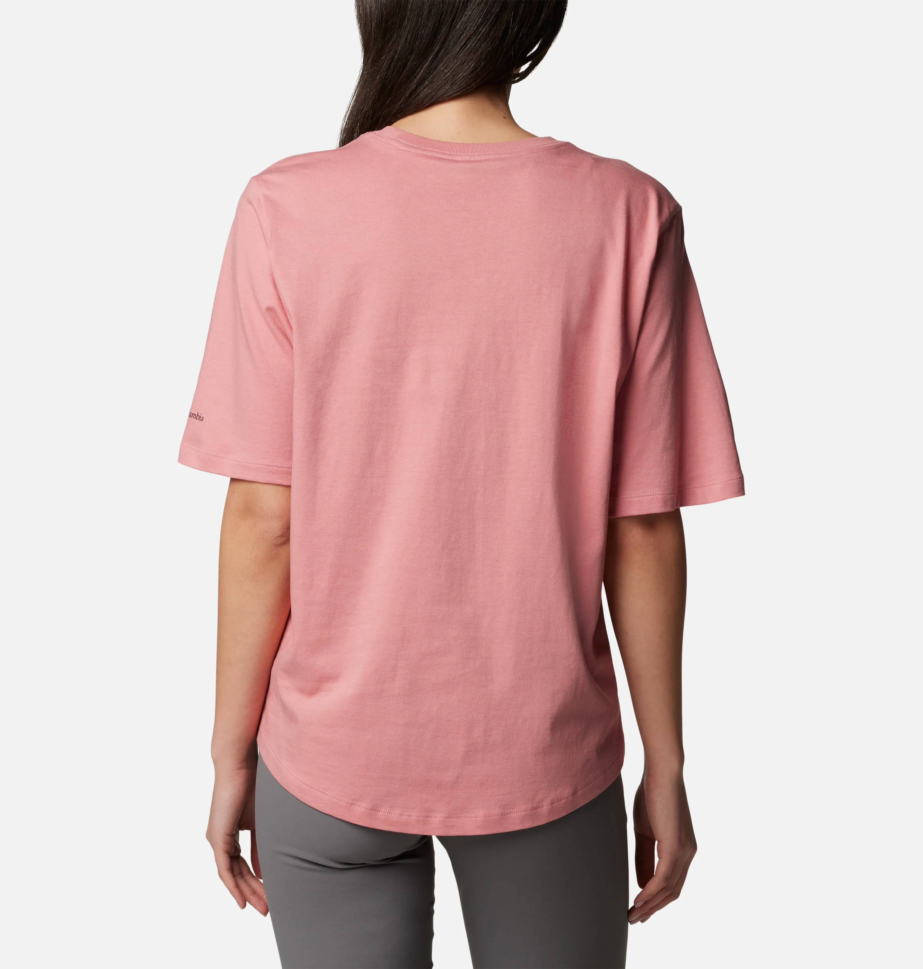 Columbia Women Pink North Cascades Relaxed Tee All-Weather Wear Popular