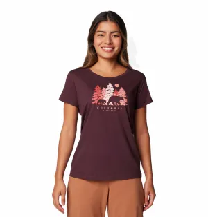 Relaxing Day in demand Columbia Women Red Daisy Days SS Graphic Tee
