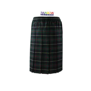Soft Texture A Line Cut Green Tartan Skirts