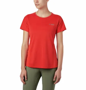Columbia Women Orange W Irico Knit SS fade resistant color
