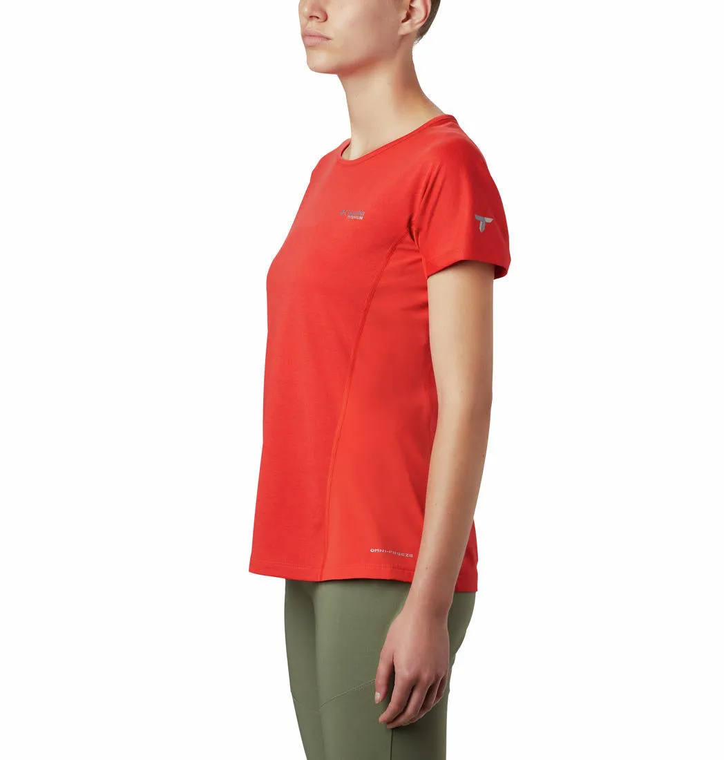 Columbia Women Orange W Irico Knit SS Fresh Trend Perfect for Outdoors