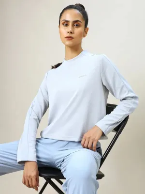 Women Colorblock Slim Fit Crew Neck Pullover with ELASTO PLUS Fitted Cut Timeless Comfort