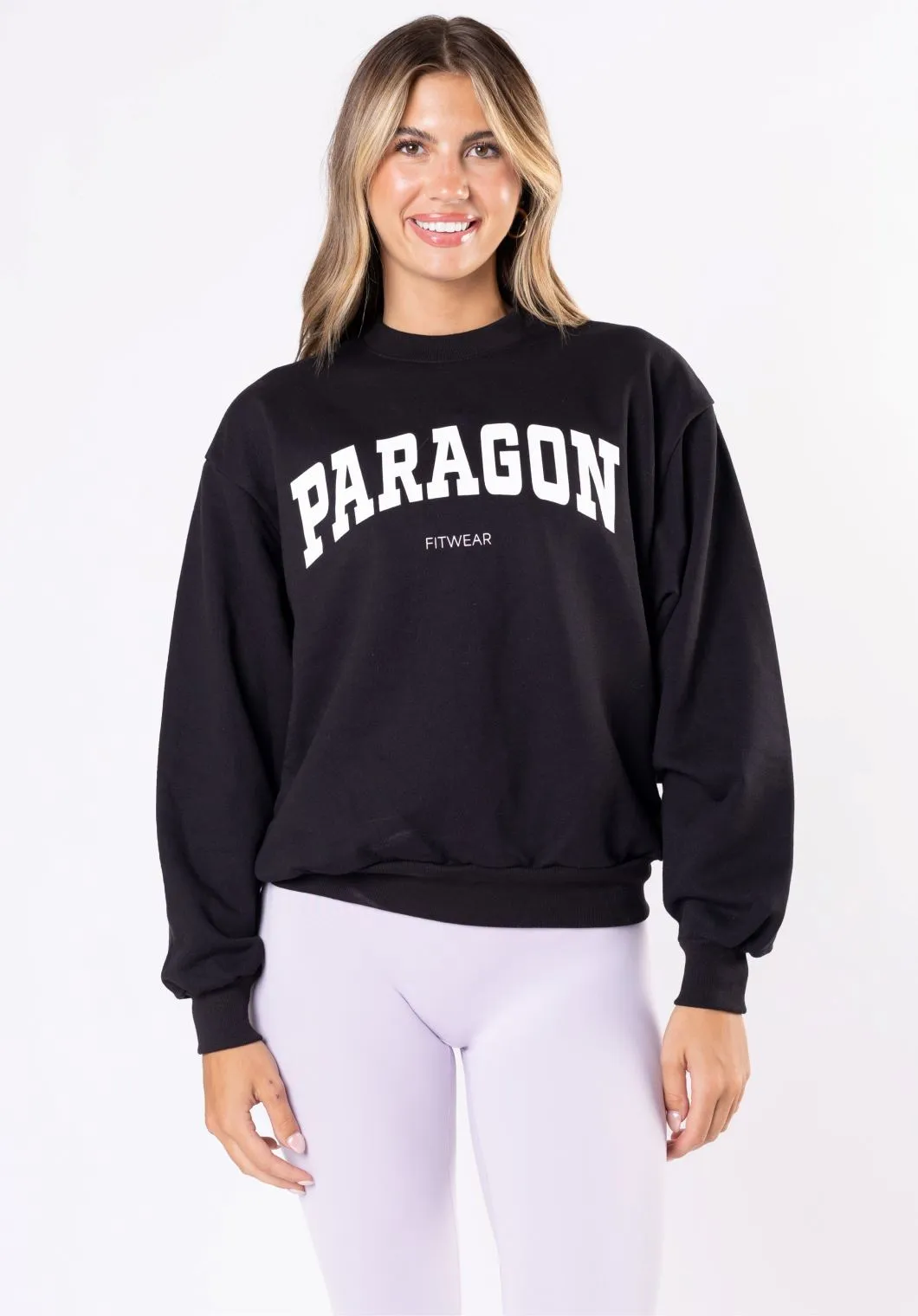 Varsity Crewneck Black durability test
