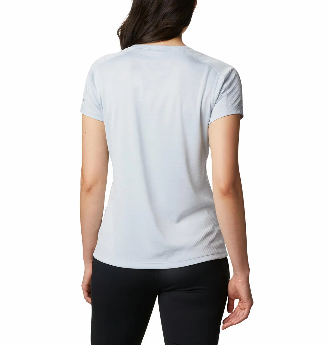 Versatile and Comfortable Columbia Women Grey Zero Rules Short Sleeve Shirt
