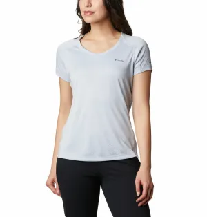 Cozy Comfort Fit Columbia Women Grey Zero Rules Short Sleeve Shirt