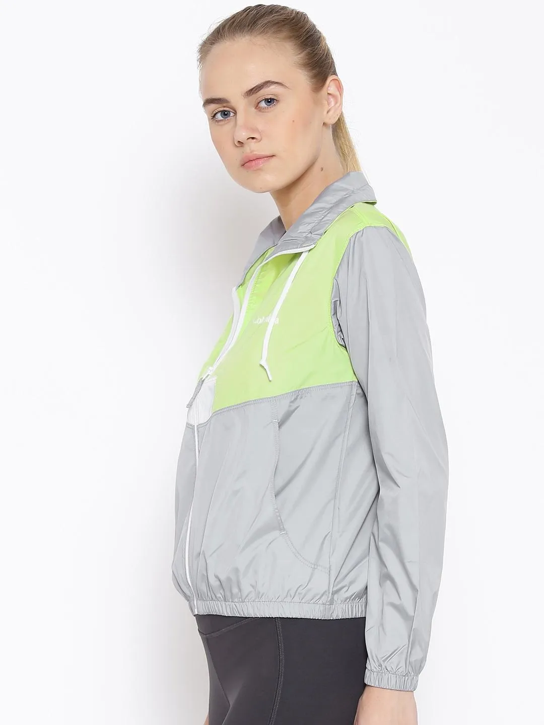 Columbia Women Yellow Flashback Windbreaker Stylish Protection Warm Comfort