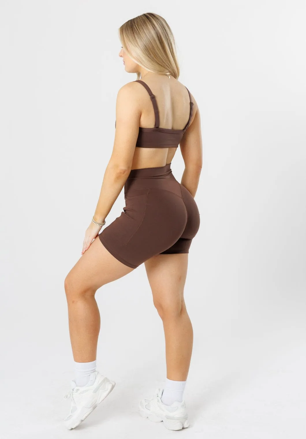 Casual Look Polyester fabric Reluna Empower Sculptseam?  Plus Pocket Short 6?? Walnut