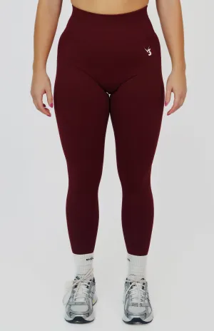 Studio Style Basic Style Tempo Seamless Scrunch shorts- Pomegranate Red