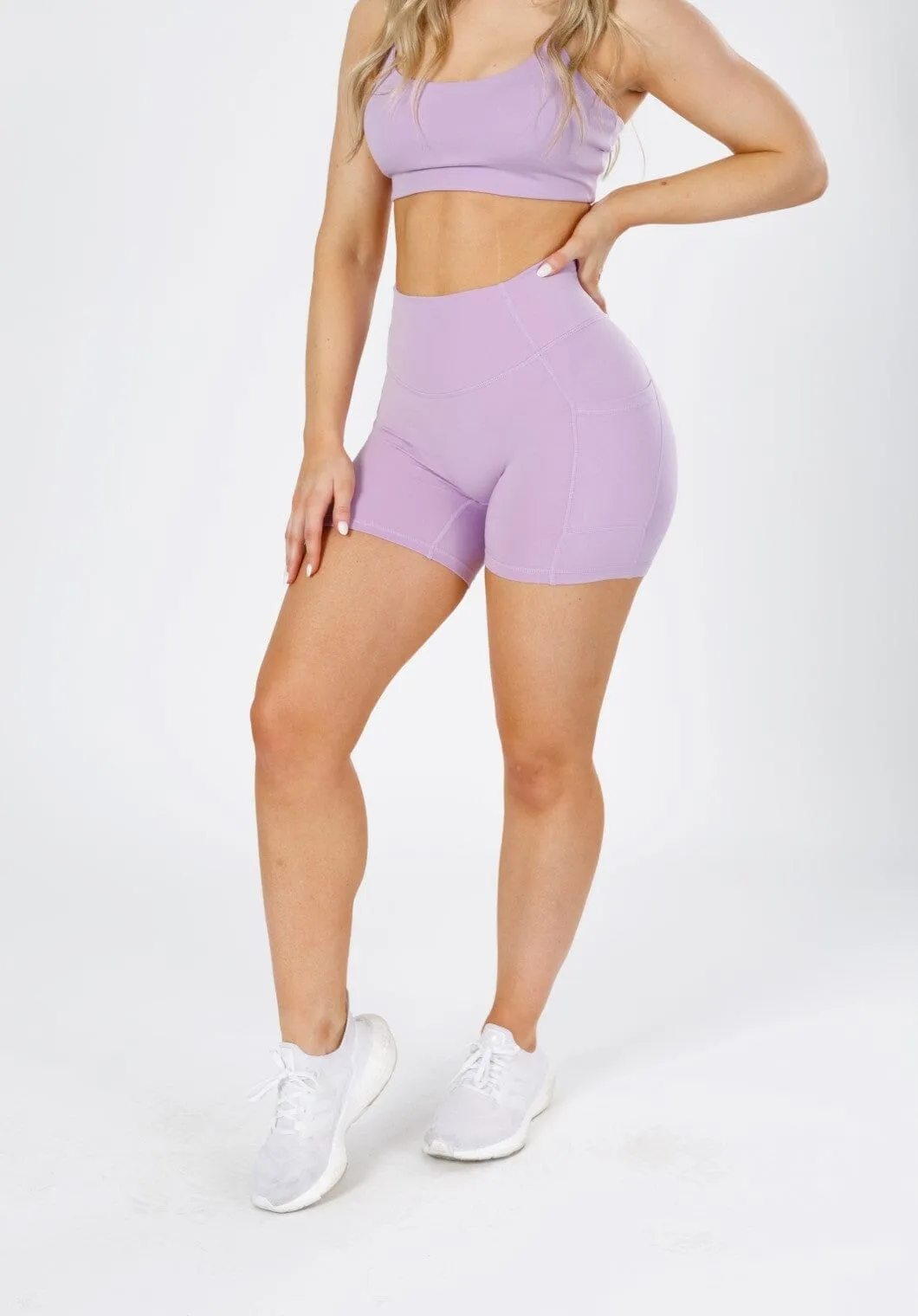 Reluna Original Sculptseam? Pocket Short Horizon Double Layered Knees Seamless Edge Design