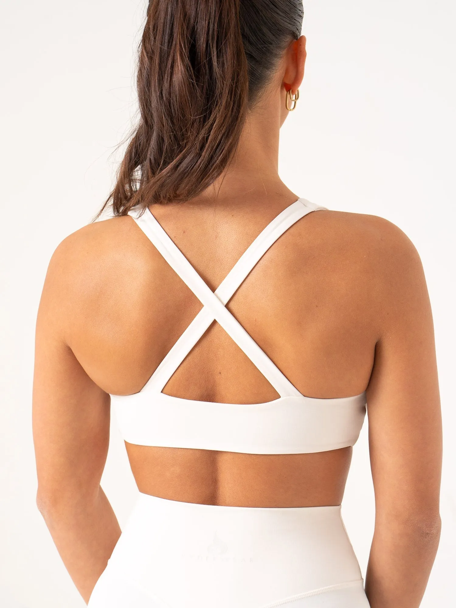 NKD Knot Sports Bra - Off White Non-irritating seams