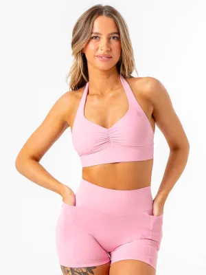 Easy Band NKD Scrunch Halter Bra - Pink Sugar